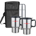 4 Piece Stainless Steel Travel Set